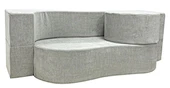 Gray Foldable Modular Sofa